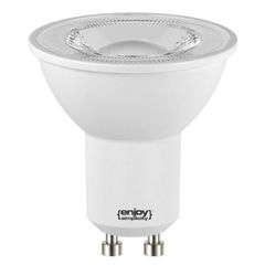 Λάμπα LED GU10 Ø50mm 4.6W 230V 6500k ψυχρό λευκό φως 420lm δέσμης 36° 15000h ντιμαριζόμενη