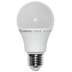 Λάμπα led A60 αχλάδι E27 12W 230V 6200k ψυχρό λευκό φως 1240 lumen λευκό σώμα ματ γυαλί
