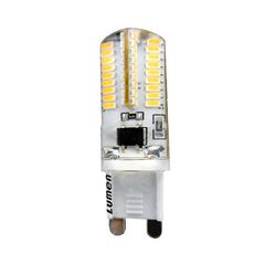Λάμπα led G9 σιλικόνης 3W 230V ντιμαριζόμενη δέσμης 330° 6500k ψυχρό λευκό φως 180 lumen