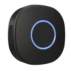 Wi-Fi controller Shelly button1 μαύρο με ενσωματωμένη επαναφορτιζόμενη μπαταρία