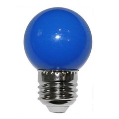 Λάμπα led SMD σφαιρική Ø45mm Ε27 ισχύος 2W 230V μπλε φως δέσμης 330° και μπλε κάλυμμα