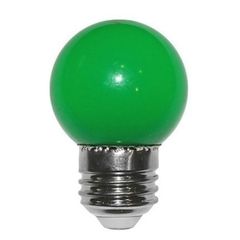 Λάμπα led SMD σφαιρική Ε27 Ø45mm 2W 230V πράσινο φως δέσμης 330° και πράσινο κάλυμμα