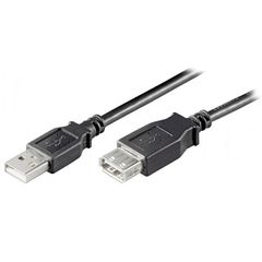 Καλώδιο USB A αρσενικό - USB A 2.0 θηλυκό 0.3m ιδανικό για χρήση σε τηλεοράσεις