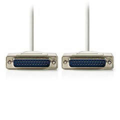 Καλώδιο NEDIS CCGP52100IV20 1:1 D-Sub 25 pin αρσενικό σε D-Sub 25 pin αρσενικό μήκους 2m