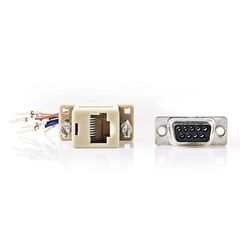 Αντάπτορας NEDIS CCGP52821IV D-Sub 9pin αρσενικό σε RJ45 8pin 8P8C θηλυκό
