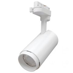 Προβολέας LED ράγας 3 καλωδίων λευκός 12W 4000k ενδιάμεσο λευκό φως 900lm δέσμης 24°
