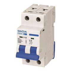 Ασφάλεια αυτόματη διπολική 1P+Ν 20A 2 module 10kA καμπύλης C GACIA