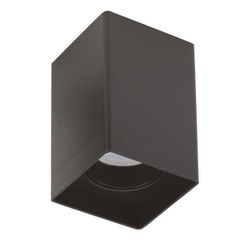 Φωτιστικό οροφής τετράγωνο GU10 80x80x125mm μαύρο πλαστικό εσωτερικού χώρου IP20