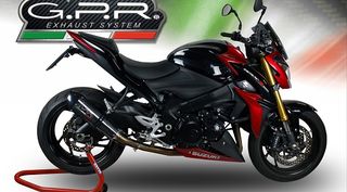 Gpr Εξάτμιση Ολόσωμη 4-2-1 Inox Pipes Gpe Carbon Look/Carbon End Τελικό Suzuki GSXS 1000 2015 -2017 Racing Version Special Offer