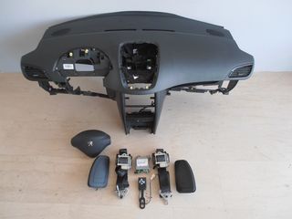 Σέτ κομπλέ αερόσακοι με ταμπλο  Peugeot 207 5DR