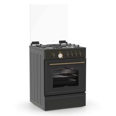 Κουζίνα φυσικού αερίου ή υγραερίου TGS 4222 RUSTIC ANTH MULTIGAS με μαντεμένιες σχάρες εστιών