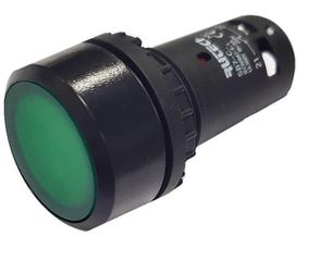 Μπουτόν μπλε φωτιζόμενο με led σειρά Φ22 επαφή NO τύπος SB7-CW3661 Xindali