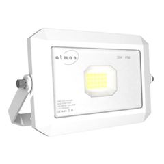 Προβολέας led SMD super slim λευκός 20W 230V 3000k θερμό λευκό φως 2200lm στεγανός IP66