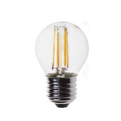 Λάμπα LED σφαιρική filament E14 ισχύος 4W 220-240V 2700K θερμό φως 480lm 25000h σε Blister 1 τμχ