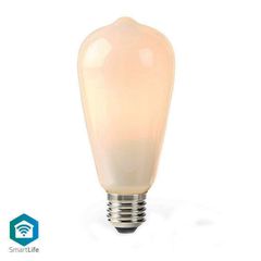 Wi-Fi έξυπνη λάμπα LED E27 ST64 5W 2700k θερμό λευκό φως 500lm για ρύθμιση μέσω smartphone