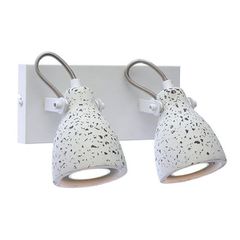 Επίτοιχο φωτιστικό σποτ 2ΧGU10 23x15x18cm Terrazzo λευκό