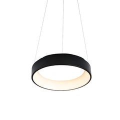 Κρεμαστό φωτιστικό LED APOLLO 80W 3000k θερμό λευκό φως 4100lm μαύρο μεταλλικό D78xh120cm