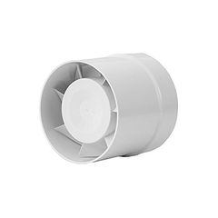 Εξαεριστήρας μπάνιου EUROPLAST XK120 λευκός Φ120 20W 124m3/h 230V επίτοιχης τοποθέτησης