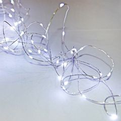 200 micro led λαμπάκια με πρόγραμμα ψυχρό φως ασημί σύρμα εσωτερικής και εξωτερικής χρήσης IP44