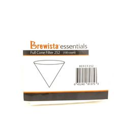 Brewista Essentials Full Cone Χάρτινα Κωνικά Φίλτρα 252- 100 Τεμάχια