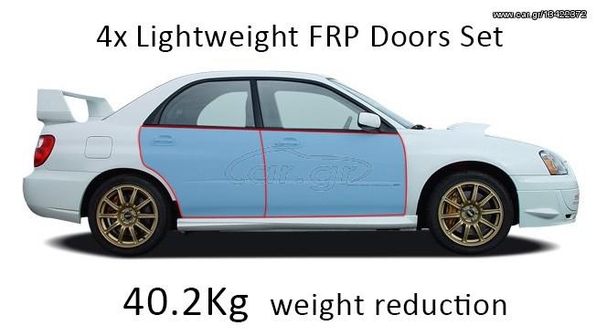 4x FRP(πολυεστερικές) πόρτες για Subaru Impreza GD 2000-2007