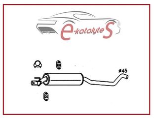 ΕΝΔΙΑΜΕΣΗ ΕΞΑΤΜΙΣΗ OPEL CORSA B, 1.2i, 45HP, '93-. ΚΑΤΑΛΥΤΕΣ ΑΒΕΕ