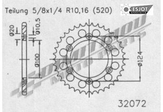 MONSTER 750 96-99 ΓΡΑΝΑΖΙΑ ΕΜΠΡΟΣ & ΠΙΣΩ