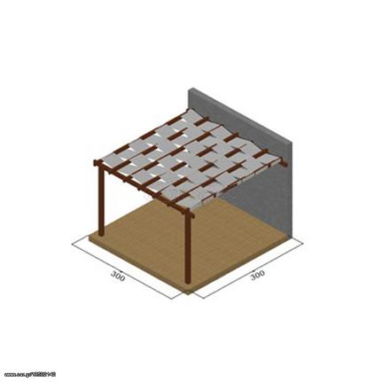 Πέργκολα από τοίχο με τεντόπανο 48,3εκ (357377) (ΕΩΣ 6 ΑΤΟΚΕΣ ή 60 ΔΟΣΕΙΣ)