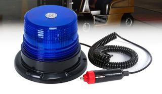 Φάρος LED 12-24 volt DC Μπλε με Μαγνήτη Strobe Κωδικός ST127...Sound☆Street..