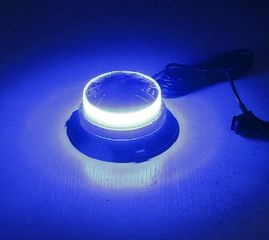 Φάρος LED 9V-28V 24 Watt Μπλε φωτισμός με μαγνήτη Strobo Κωδικός ST181...Sound☆Street...