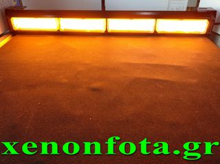 Μπάρα LED COB 12V-24V 40 Watt Πορτοκαλί φωτισμός Κωδικός XF641..Sound☆Street..