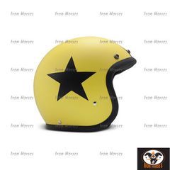 ΚΡΑΝΟΣ DMD Vintage helmet Star yellow/black ECE appr.