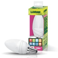 Λάμπα led C37 κερί Ε14 4,5W 230V 3000k θερμό λευκό φως δέσμης 250° 400 lumen 30000h
