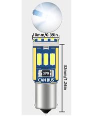 Led BA9S 9 SMD μονοπολική ίσια CANBUS ΛΕΥΚΟ Κωδικός XF500...SoundStreet....