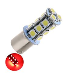 Led Μονοπολική ίσια BA15S 1156 κόκκινο 18SMD Κωδικός XF601...SoundStreet....