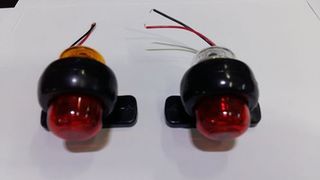  Φανάρια Όγκου LED 12V με Διπλό Χρωματισμό (Κόκκινο με Κίτρινο & Κόκκινο με Λευκό)