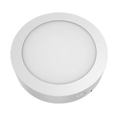Led panel λευκό στρογγυλό επίτοιχο 12W 3000k θερμό φως δέσμης 120° 230V 900lm 30000h