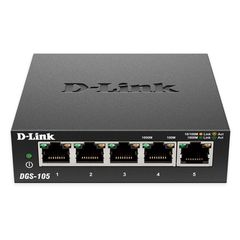 Μεταγωγέας δικτύου D-LINK DGS-105 5-Port Gigabit Ethernet 10/100/1000 Unmanaged Desktop Switch