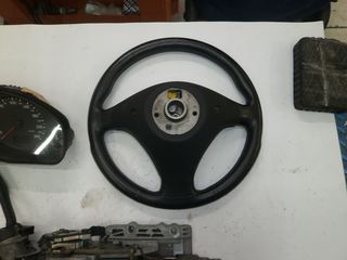 AUDI A6 ΑΠΟ 1998-2003 ΔΕΡΜΑΤΙΝΟ ΤΙΜΟΝΙ-ΒΟΛΑΝ ME AIR/BAG ΓΝΗΣΙΟ!!-thumb-2