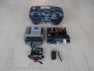 Σετ εγκέφαλος με κλειδιά Seat Leon 1P 2.0cc TDi 2006-2012