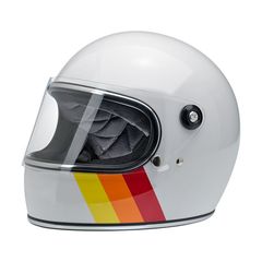 ΚΡΑΝΟΣ BILTWELL GRINGO S HELMET WHITE TRI-STRIPE