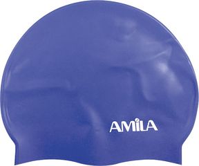 Amila Σκουφακι Κολυμβησης Σιλικονης Παιδικο Μπλε (47020)