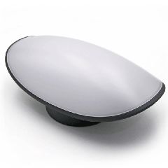Led απλίκα αλουμινίου επίτοιχη γραφίτης 112x228mm 8W 230V θερμό φως 3000k 640lm IP54
