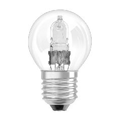 Λάμπα αλογόνου σφαιρική G45 E27 28W 220-240V θερμό φως 2700k 370lm ντιμαριζόμενη 2000h