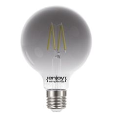 Λάμπα led Filament filament smoky E27 4.5W 230V G95 4000k ενδιάμεσο λευκό φως 250lm ντιμαριζόμενη