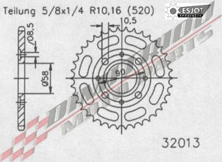 CB 250 NIGHTHAWK 99-08 ΓΡΑΝΑΖΙΑ ΕΜΠΡΟΣ & ΠΙΣΩ