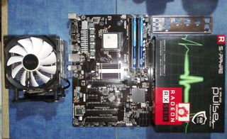 Gigabyte GA-970A-DS3P +FX-8350 -8-CORE +16gB+Sapphire Radeon RX550 Pulse 4GB Oc