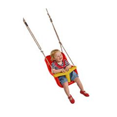 Κούνια - κάθισμα μωρού με μπάρα Τ - κόκκινη/κίτρινη (13111) (ΕΩΣ 6 ΑΤΟΚΕΣ ή 60 ΔΟΣΕΙΣ)