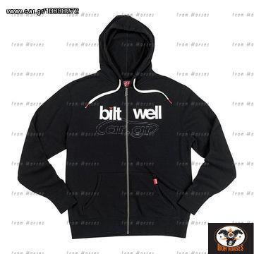 ΦΟΥΤΕΡ ΜΗΧΑΝΗΣ BILTWELL HELVETICA ZIP-UP THIN HOODIE BLACK