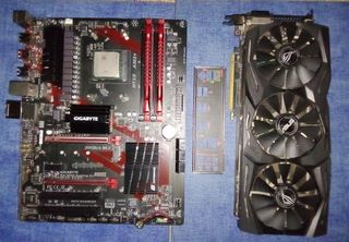 GIGABYTE GA-990X-GAMING SLI+ FX-8370 4.0GHZ 8-CORE+16Gb+Cooler Master Hyper 212 EVO+ASUS Radeon RX 480 -8Gb